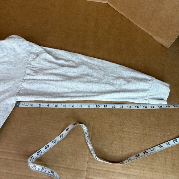 Vintage L’Universite De Paris Long Sleeve Shirt, OSFA/Large, Graphic, Grey, - Picture 10 of 10